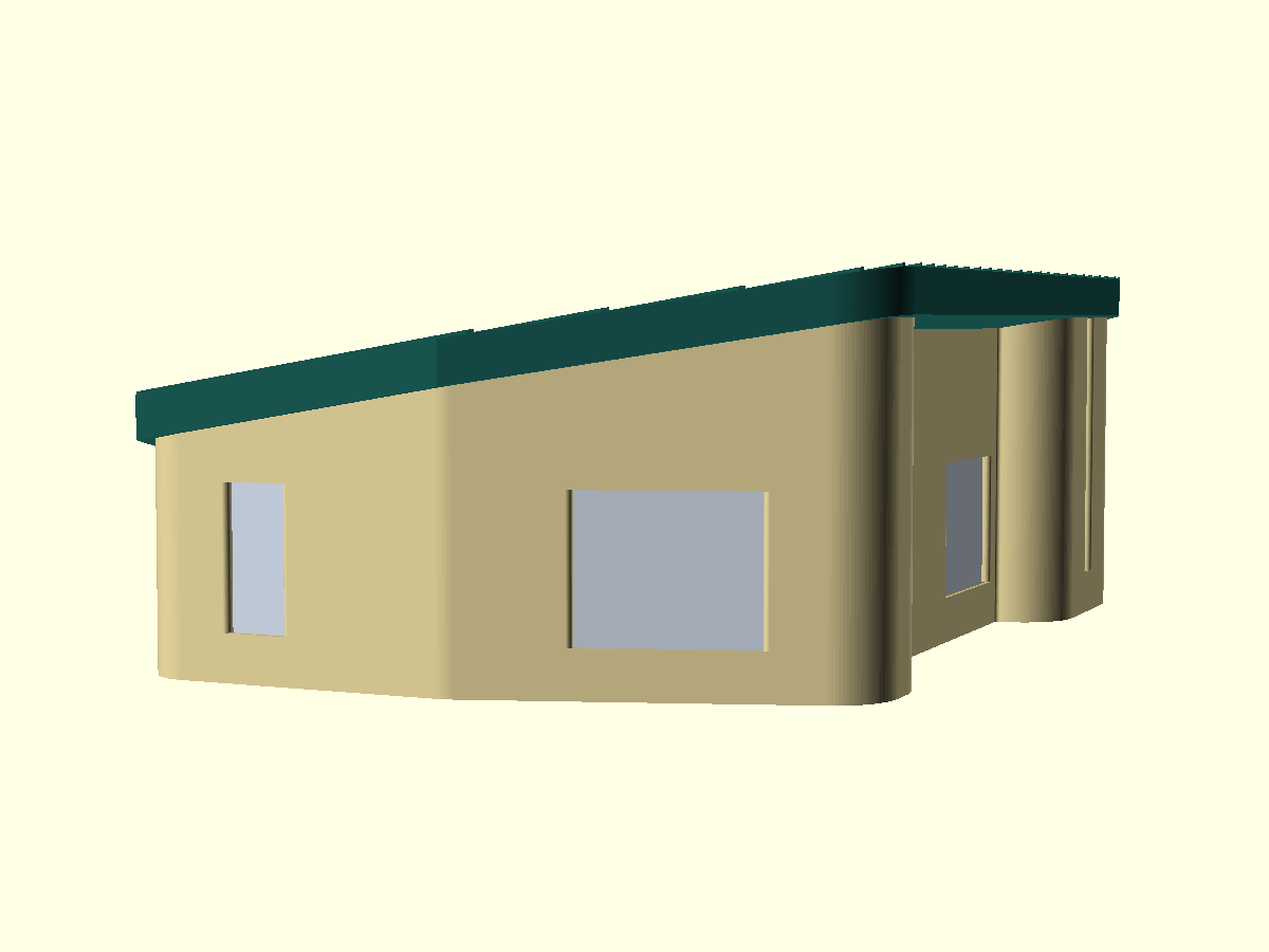 2-in-12 roof — stairwell view