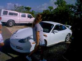 A sweet new 996, that turned in kickass times for such a pretty car.